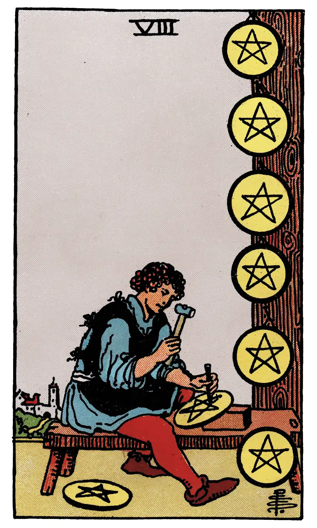 eight of pentacles