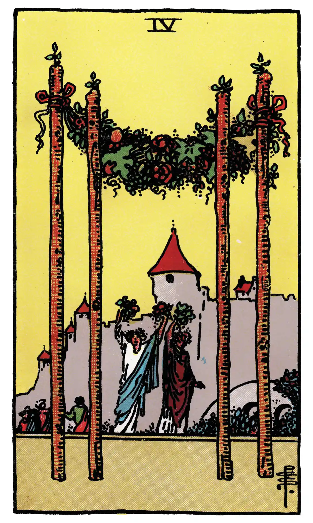 four of wands