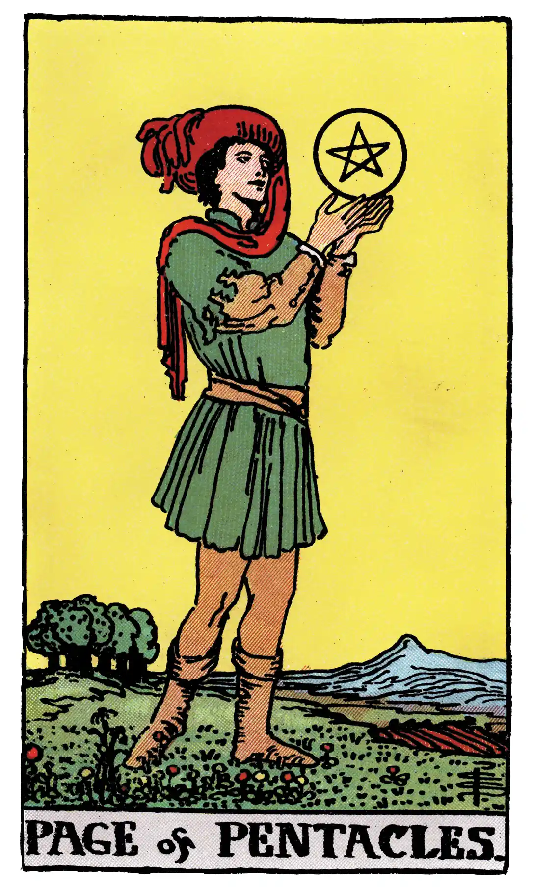 page of pentacles