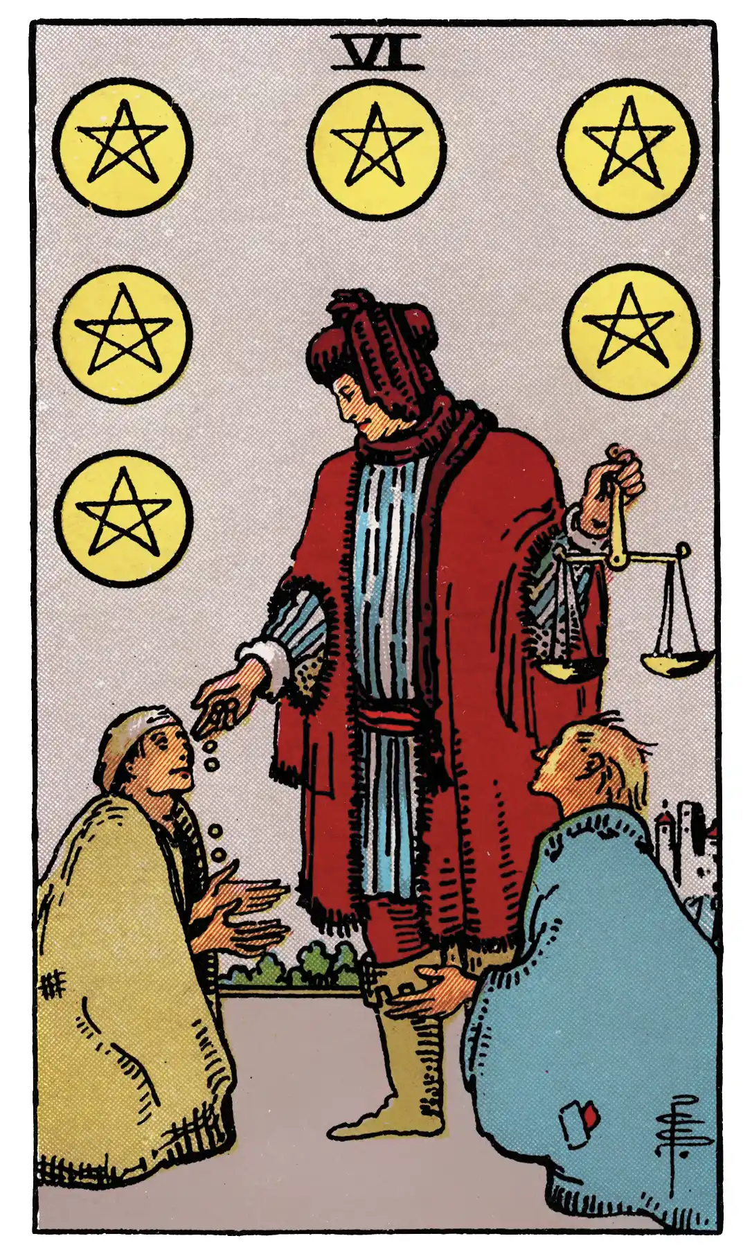 six of pentacles