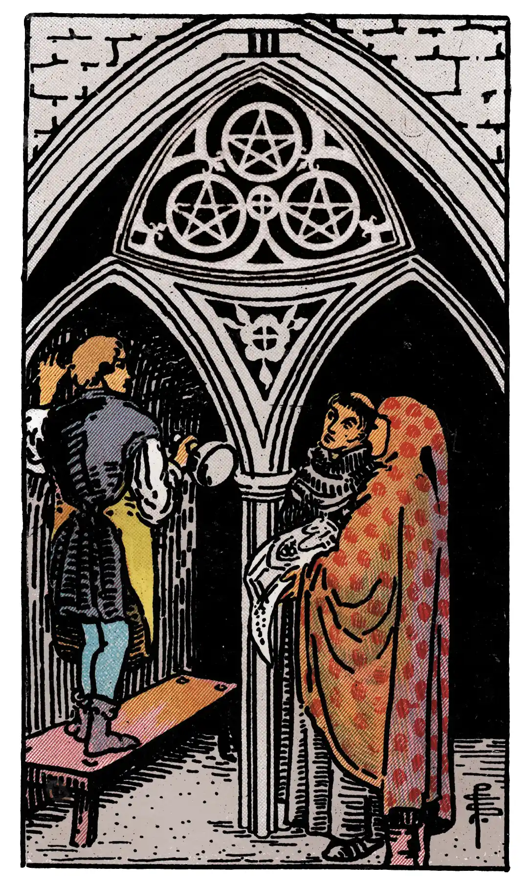 three of pentacles