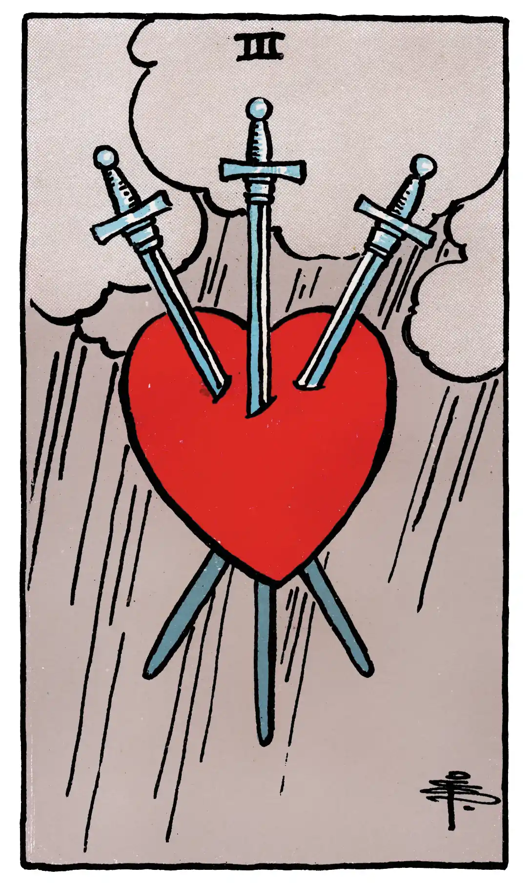 three of swords