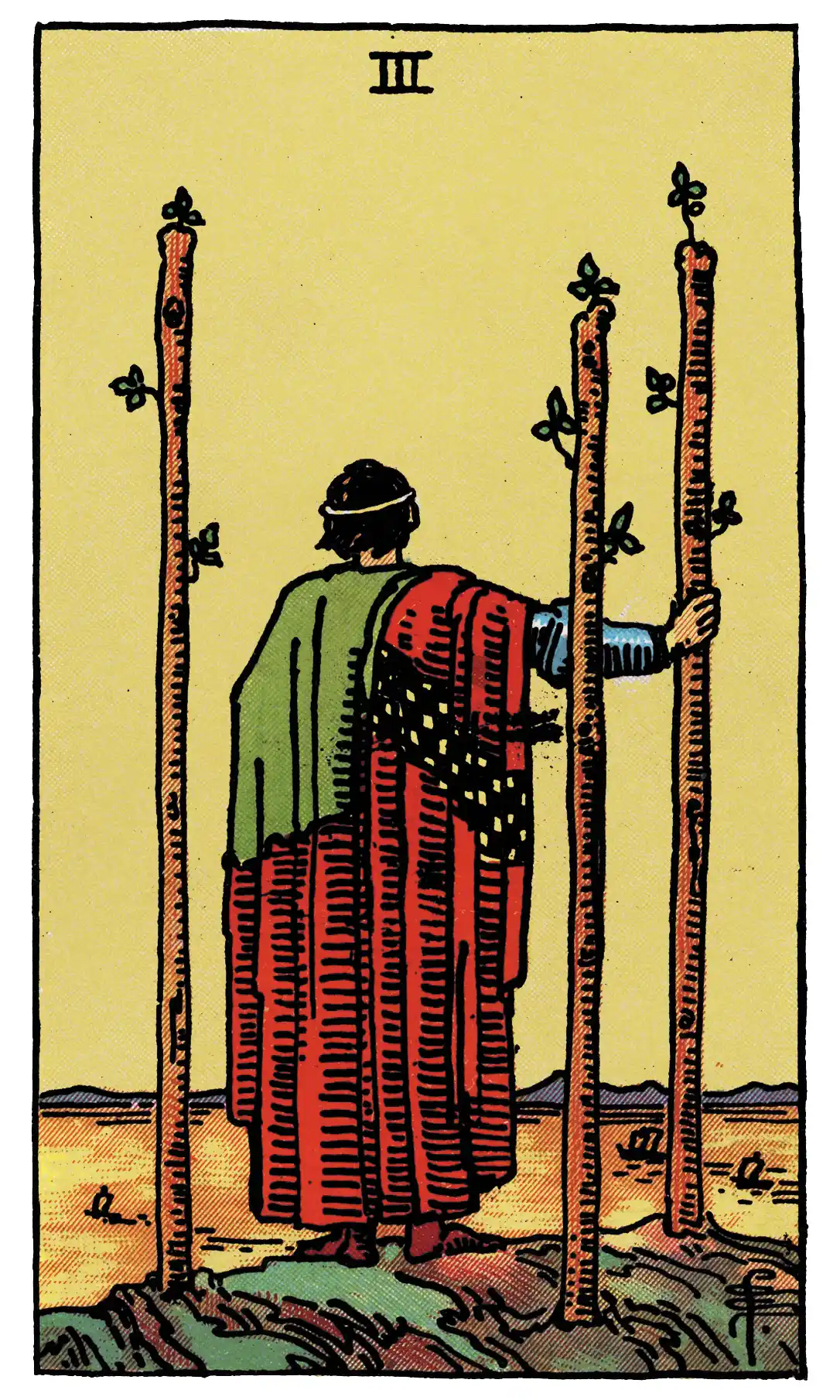 three of wands