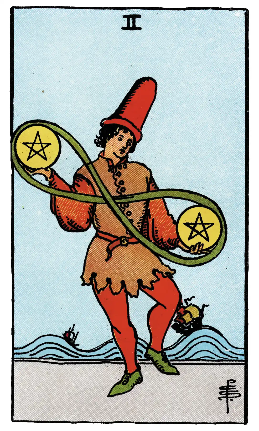 two of pentacles